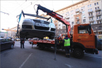 Стоимость эвакуация автомобилей в Подмосковье равна 4,5 тысячи рублей